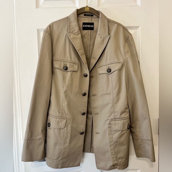 EUC/Like New EXPRESS Mens Military Inspired Jacket | Size Medium - Picture 2 of 9